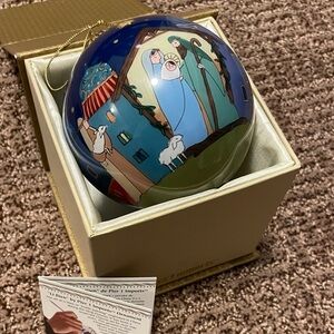 Pier 1 2016 LI BIEN Nativity Christmas Ornament Hand Painted with Box